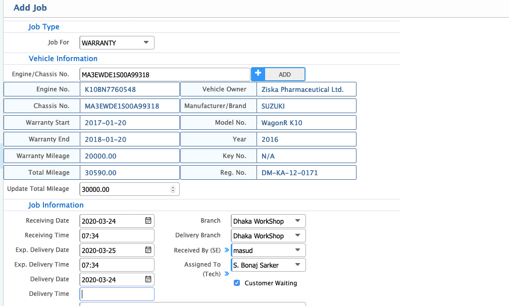 installation and setup of budget module